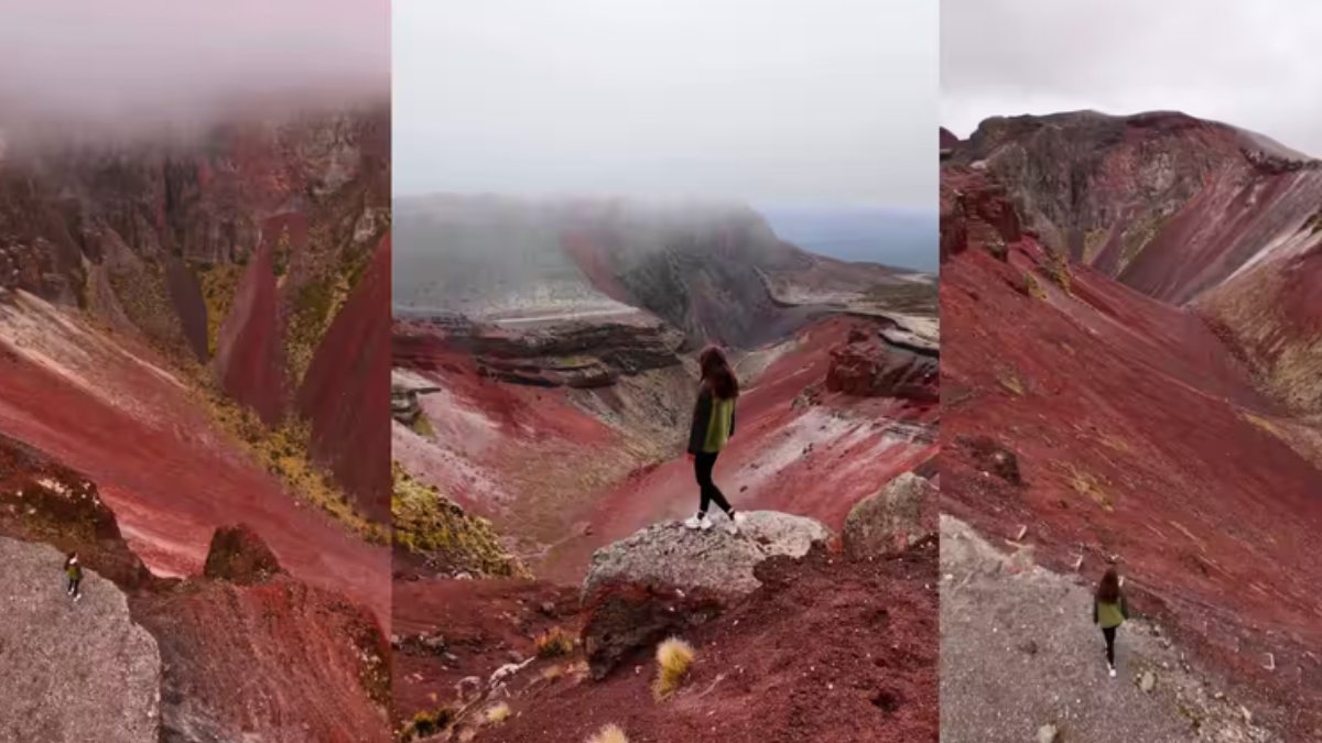 New Zealand’s ‘Lost Volcano’ Looks Like Another Planet: Travel Influencer’s Stunning Discovery Captivates the Internet