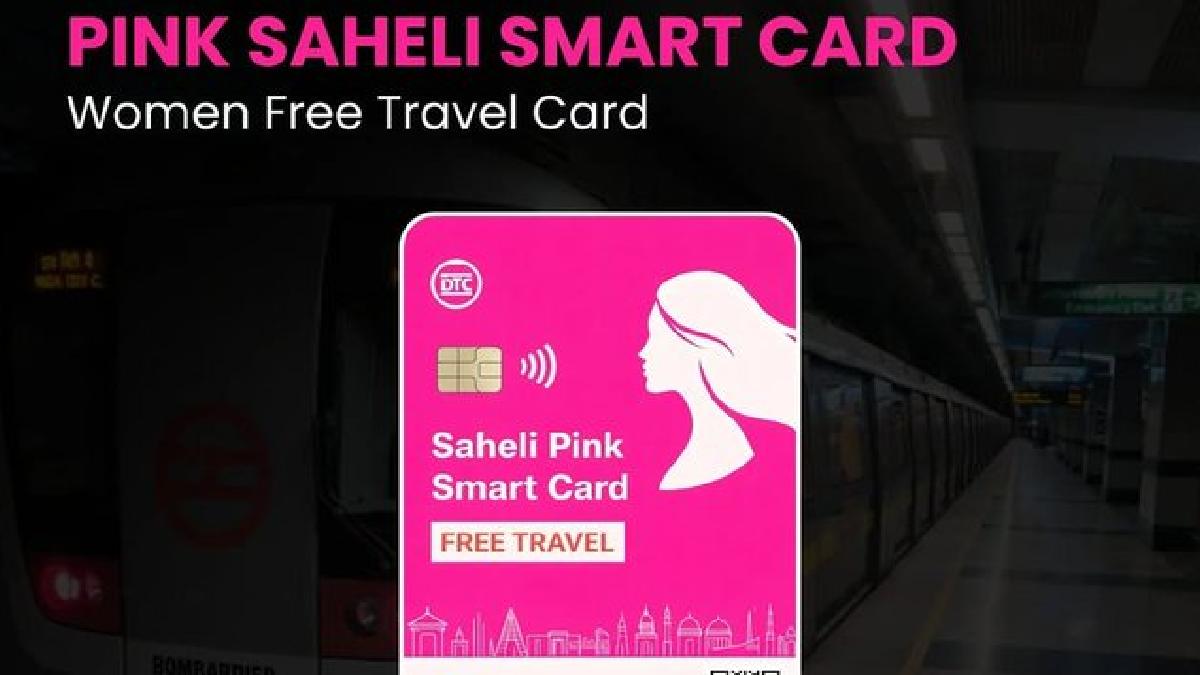 Woman using Pink Saheli Smart Card in Delhi DTC bus | Photo Credit: https://x.com/csebhai