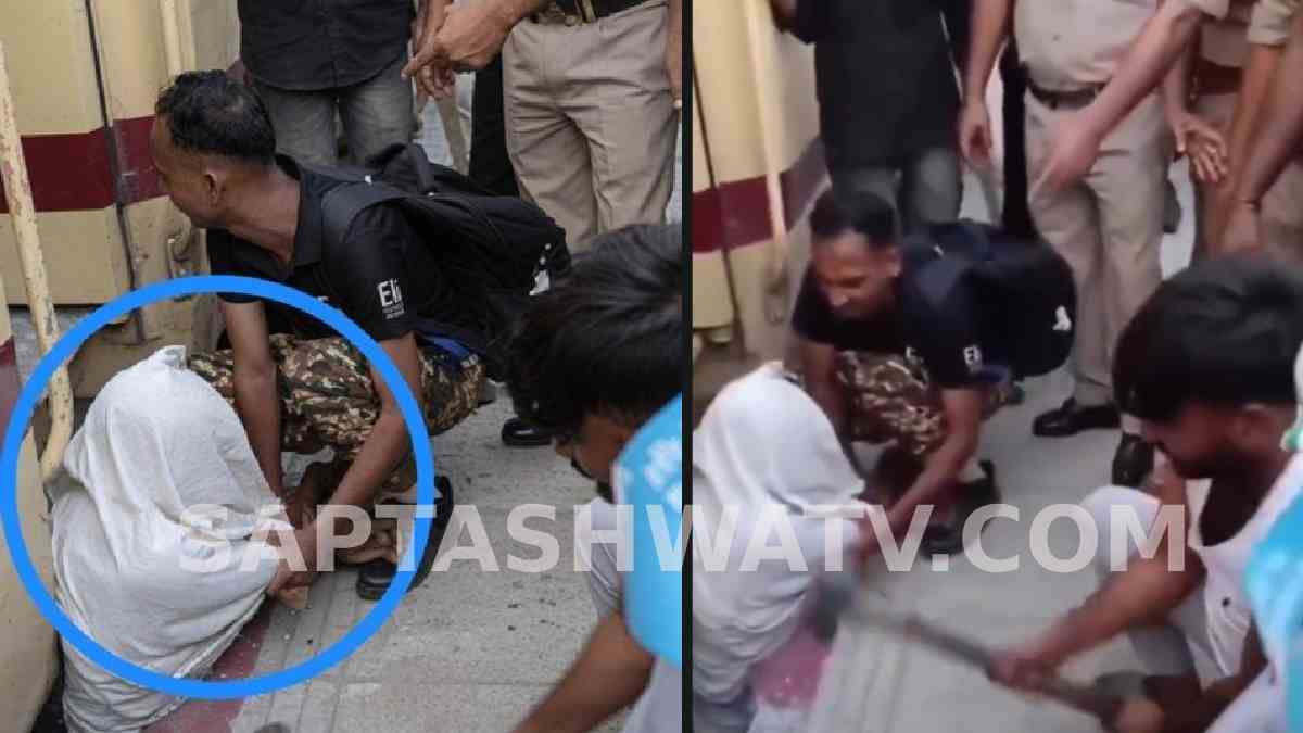 ಪ್ಲಾಟ್‌ಫಾರ್ಮ್ ಒಡೆದು ವ್ಯಕ್ತಿಯ ಜೀವ ಉಳಿಸಿದ ಜನರ ಸಾಹಸ - ರೈಲು ನಿಲ್ದಾಣದಲ್ಲಿ ಉಸಿರುಗಟ್ಟಿಸುವ ಘಟನೆ!!