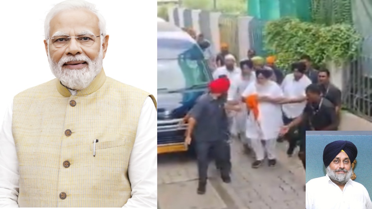 Sukhbir Badal Injured: PM Modi Calls Wife Harsimrat Kaur to Enquire About Health
