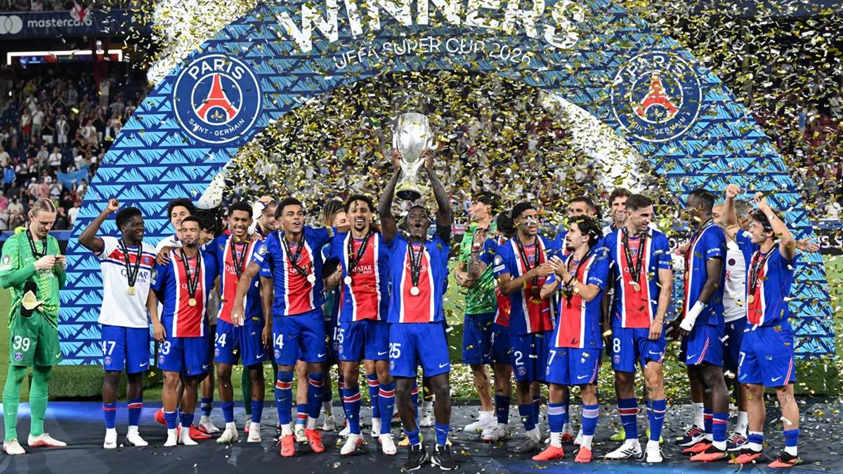 PSG Beat Aston Villa 2-1 to Clinch Second Successive UEFA Super Cup Title