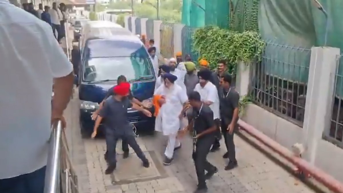 Former Punjab Deputy CM Sukhbir Singh Badal Attacked In Nanded, Rushed To Hospital