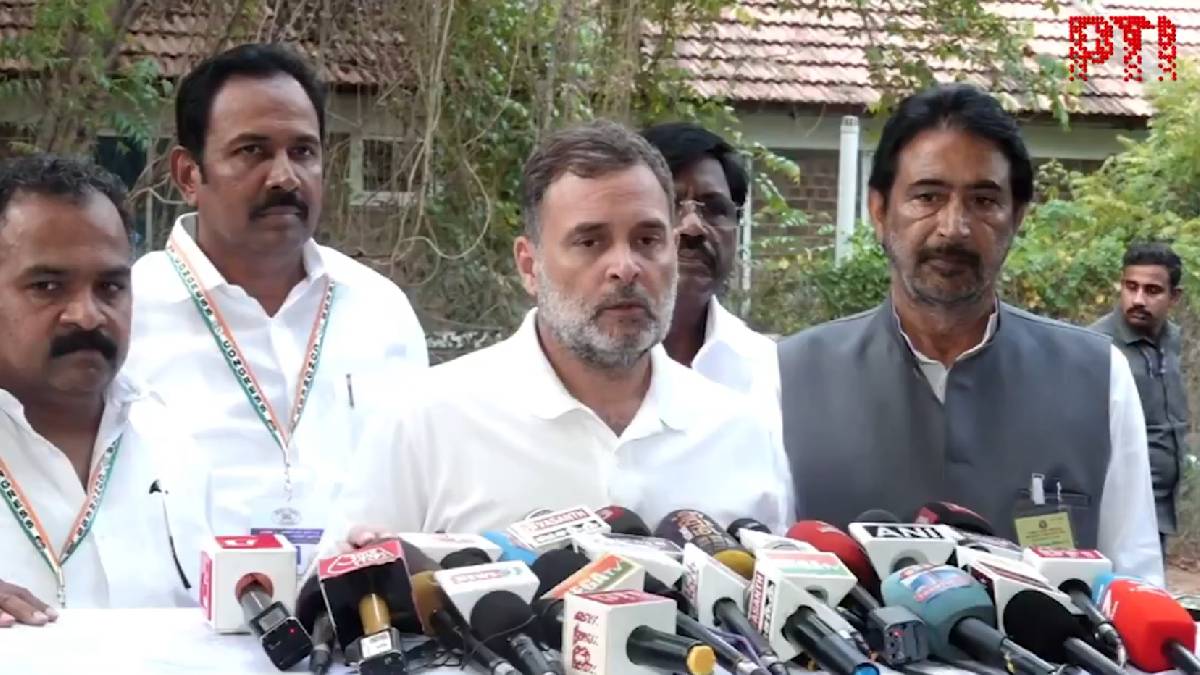 Rahul Gandhi Calls Delimitation a Threat to Tamil Nadu | Photo Credit: https://x.com/PTI_News