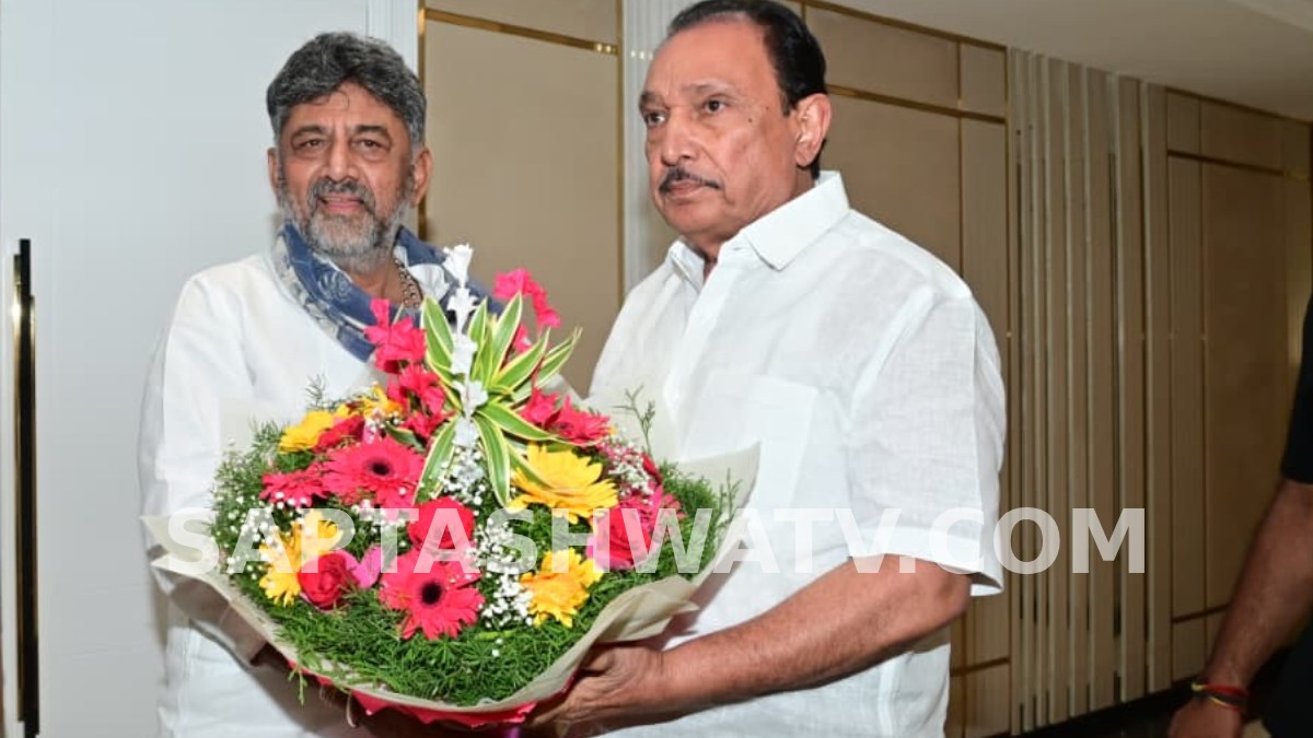 ಮುಖ್ಯಮಂತ್ರಿ ಡಿ.ಕೆ. ಶಿವಕುಮಾರ್ ಎಂ. ಕೃಷ್ಣಪ್ಪ ಅವರ ನಿವಾಸಕ್ಕೆ ಭೇಟಿ