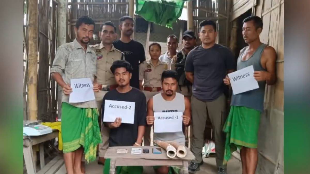 Two Elephant Tusks Seized in Assam’s Tamulpur, Two Arrested