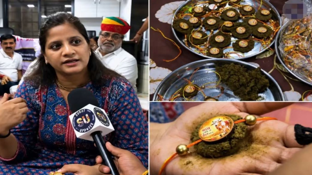 Surat Shops Sell Cow Dung Rakhis as Eco-Friendly Alternative Ahead of Raksha Bandhan