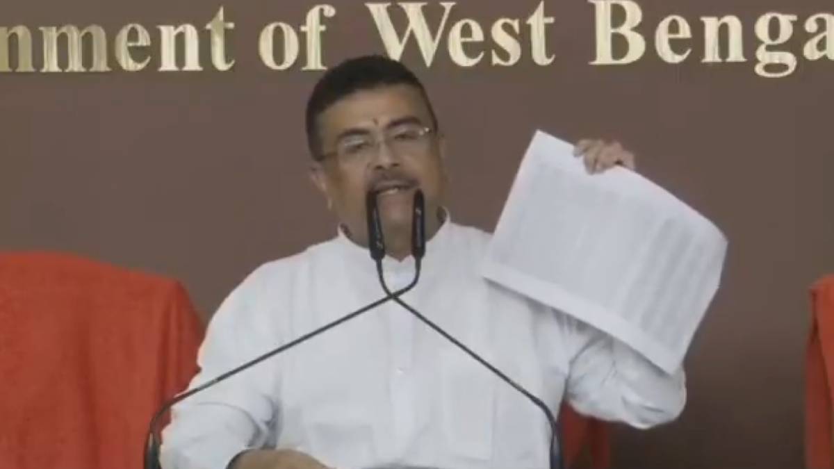 Suvendu Adhikari Alleges Disparity in Awas Yojana Benefits in Nandigram, Targets Mamata Government