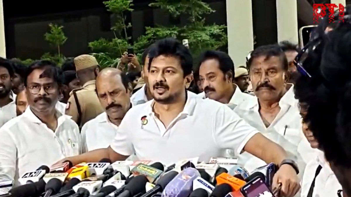 Udhayanidhi Stalin Attacks TVK Government After Release in Trisha Remark Case