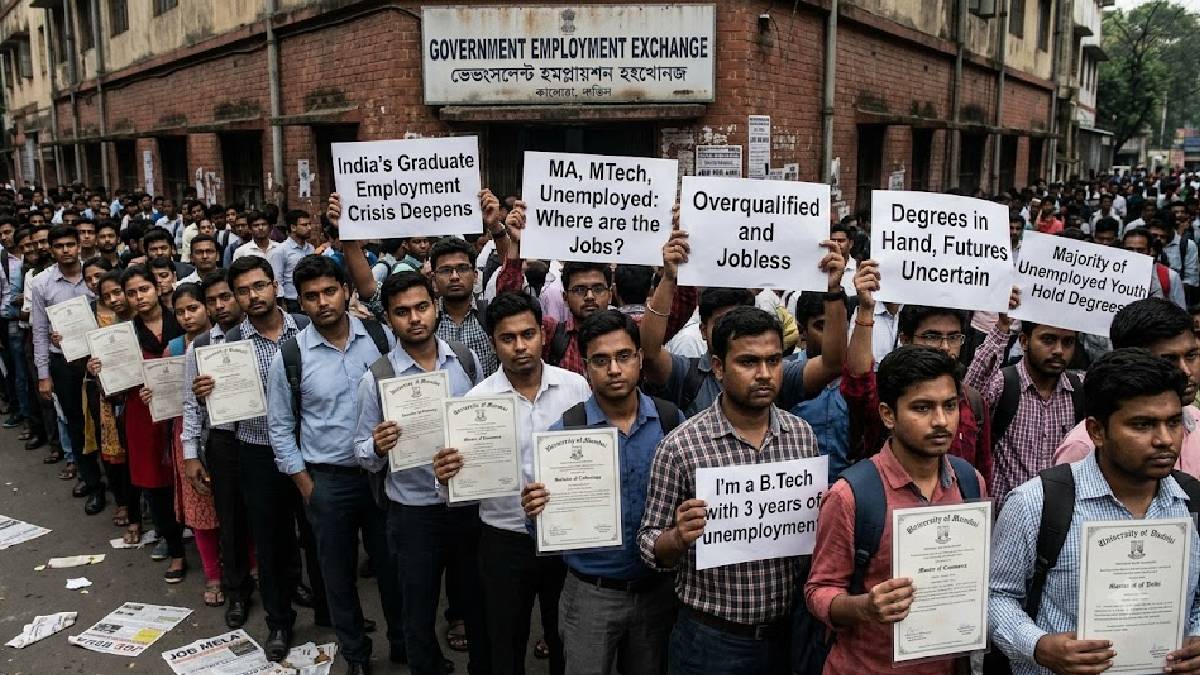 India's Graduate Employment Crisis Deepens as Majority of Unemployed Youth Hold Degrees