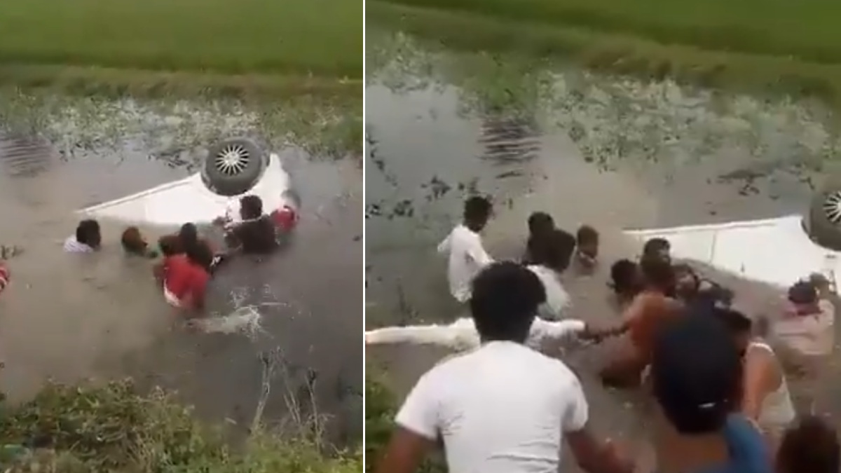 UP Rescue Heroics: 5 Friends Risk Lives To Save Passengers From Sinking Car