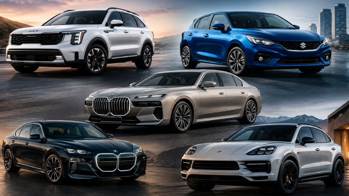 September 2026 Car Launches: Kia Sorento, Baleno Facelift, BMW 7 Series & More