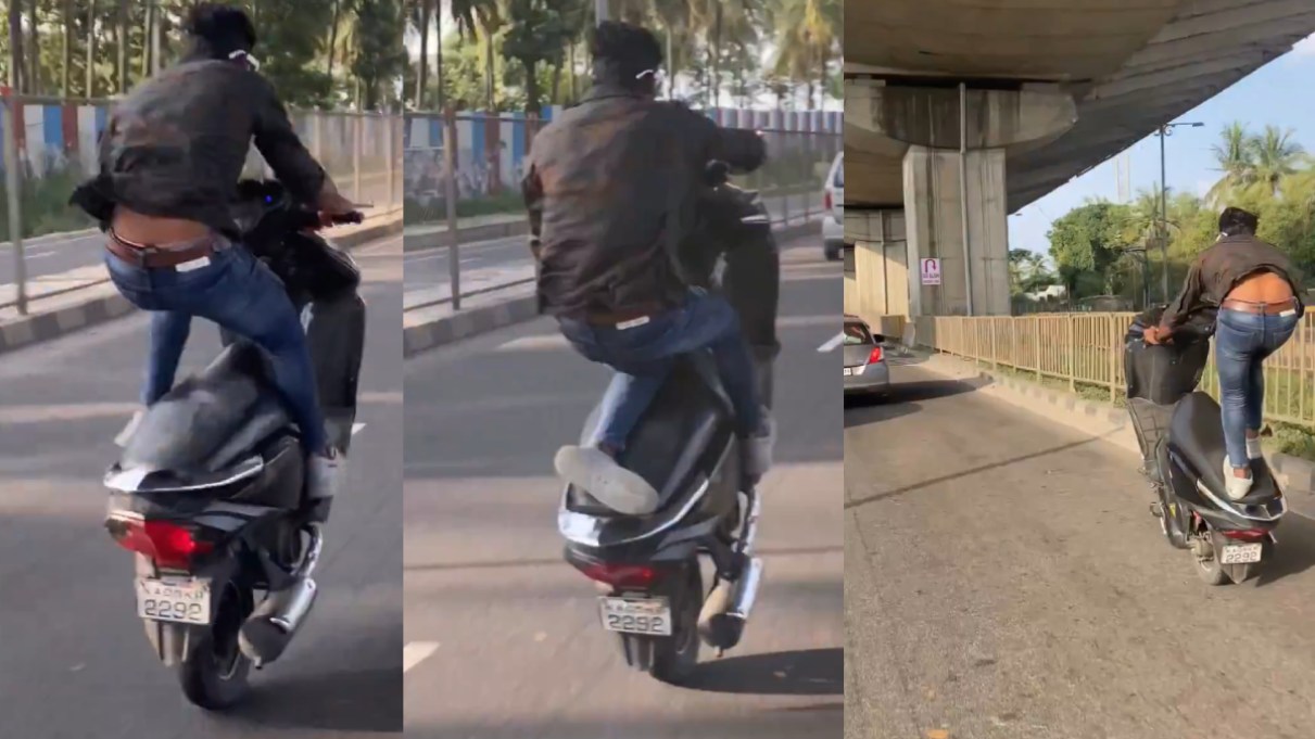 Dangerous Wheelie on Bengaluru–Mysuru Highway Sparks Road Safety Concerns