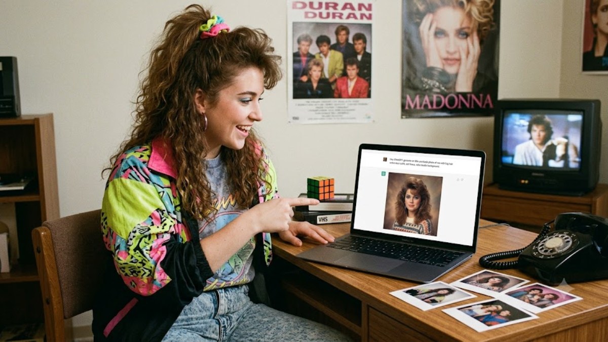 80s AI Photo Trend