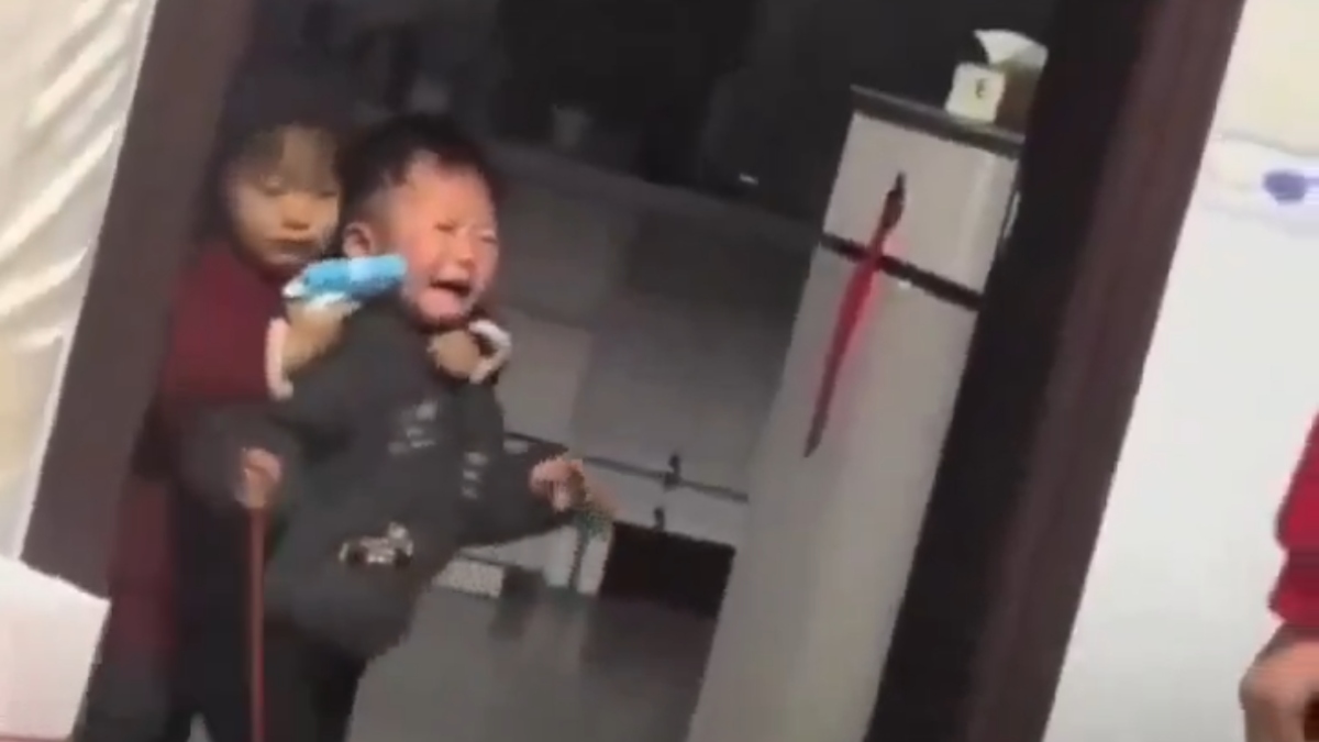 Little Girl ‘Holds Brother Hostage’ For Candy In Funny China Video | Photo Credit: https://x.com/