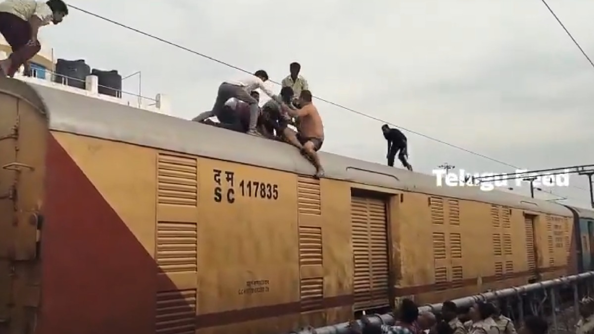Renigunta Railway Station Drama: Assam Man Rescued After Threatening Suicide, Train Services Hit