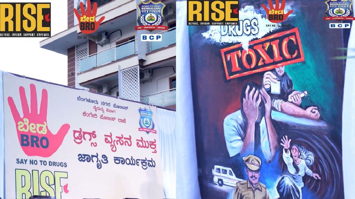 Bengaluru Police Launch Major ‘Beda Bro & RISE’ Drive to Keep Youth Away From Drugs
