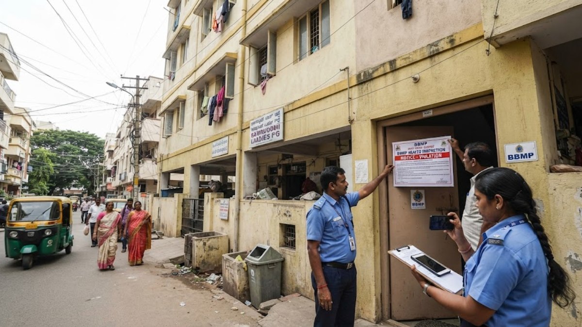 Bengaluru PGs Under Scanner: 23 Accommodations Served Notices for Poor Hygiene, Food Safety Violations