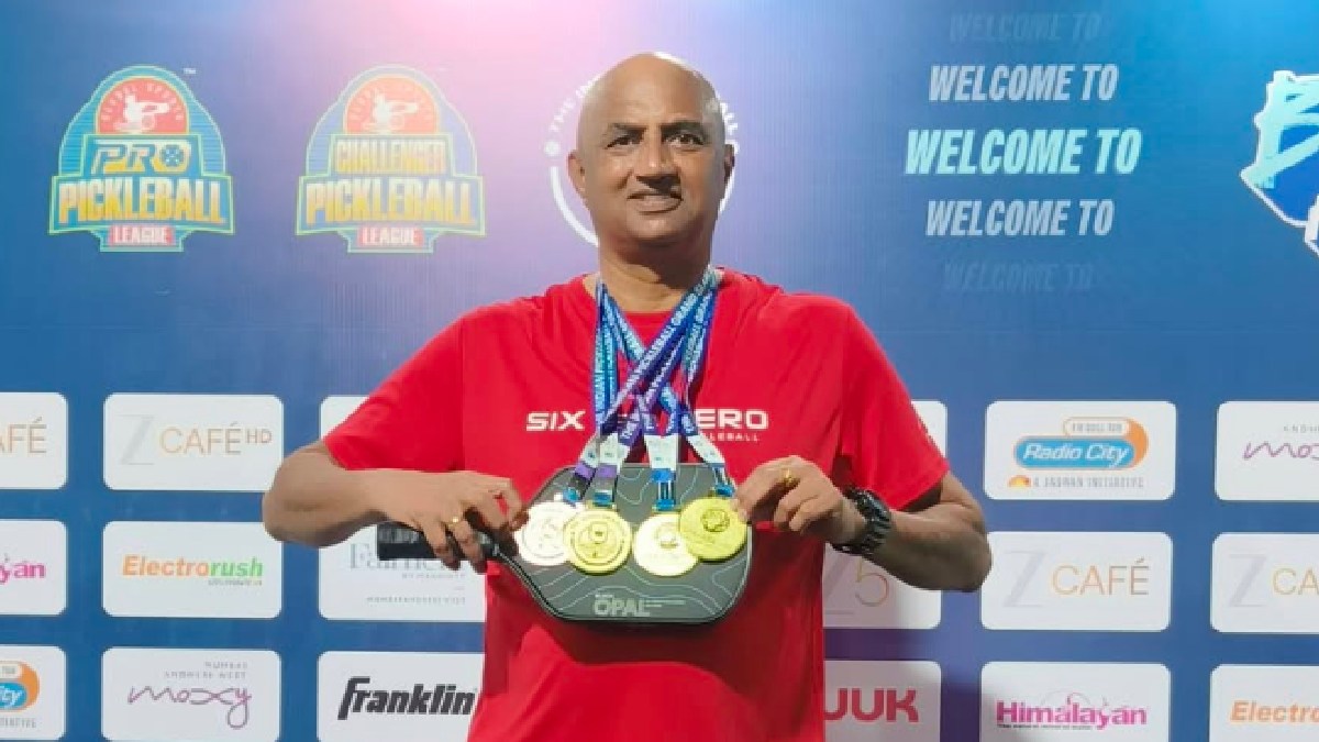 Pickleball World Cup 2026: Bhushan Akut Completes Golden Hat-Trick, India Reaches 25-Medal Mark
