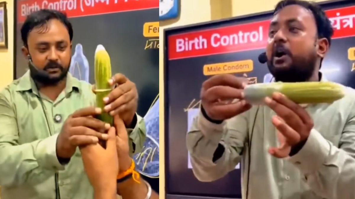 Bihar Biology Teacher Goes Viral for Practical Sex Education Lesson Using Cucumber and Condom