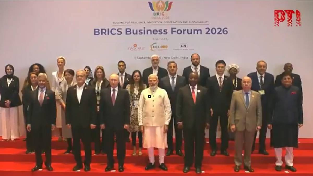 India’s BRICS Success Hits America: 100% Tariff Bill Advances | Photo Credit: https://x.com/PTI_News