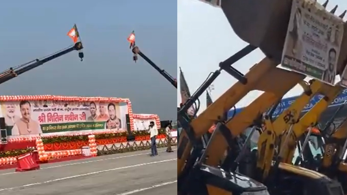 Nitin Nabin Meerut Visit: Bulldozers Draw Attention Ahead of BJP Chief’s Arrival