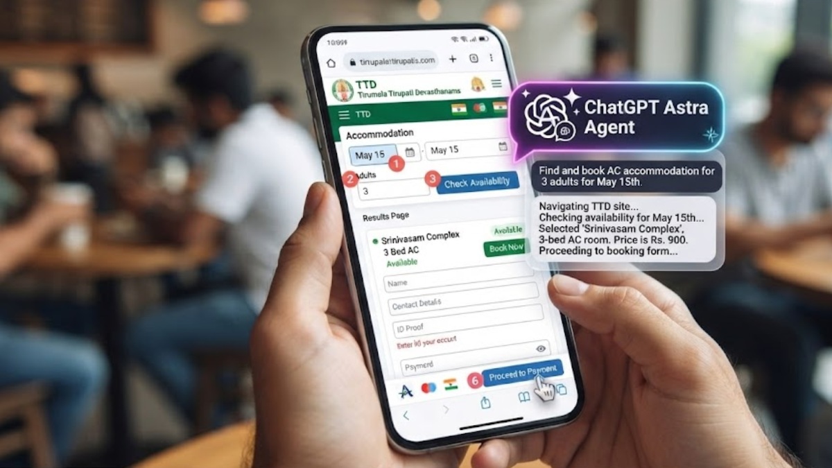 ChatGPT Astra ಮೂಲಕ ತಿರುಪತಿ ವಸತಿ ಬುಕ್ಕಿಂಗ್ ಪ್ರಯತ್ನ- ಹಣದ ವಿಚಾರದಲ್ಲಿ AI ನಿಂತಿದ್ದೇಕೆ?!