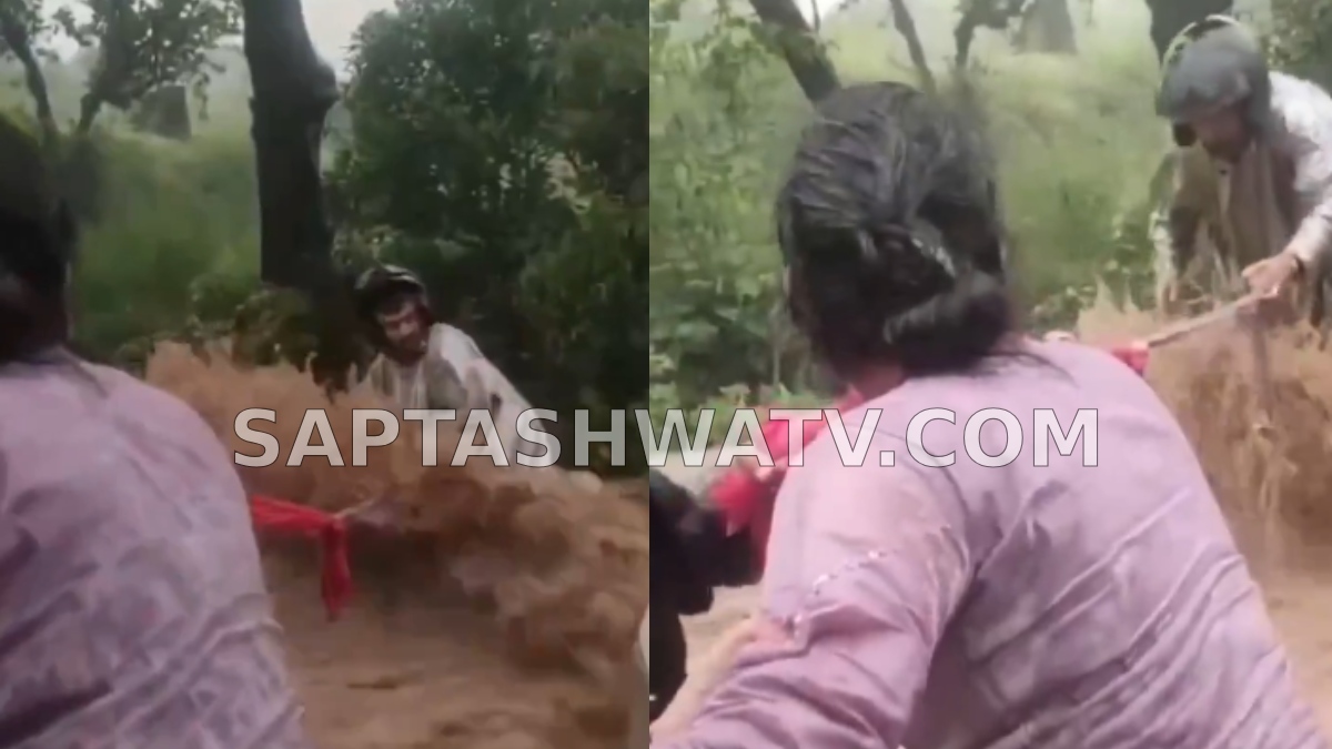 ಯುವಕನ ರಕ್ಷಣೆ ನವದಂಪತಿ