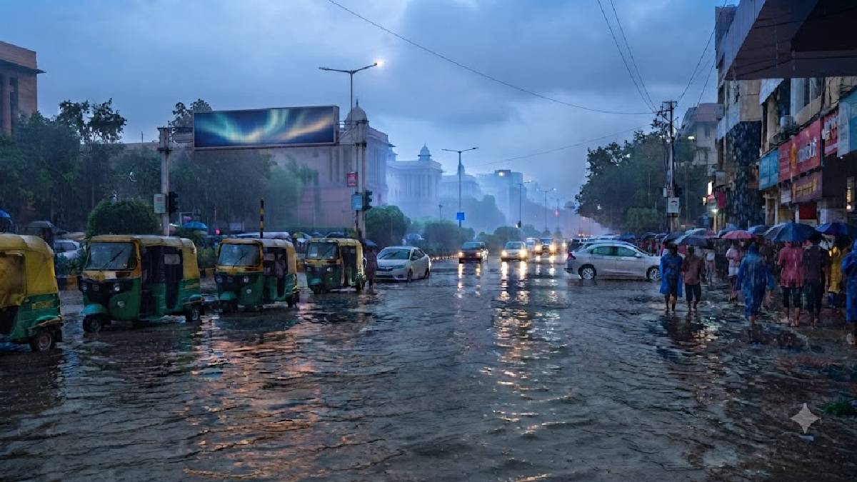 ದೆಹಲಿಯಲ್ಲಿ ಮಳೆಯ ಅಬ್ಬರ; ರೆಡ್ ಅಲರ್ಟ್‌ ಘೋಷಿಸಿದ ಹವಾಮಾನ ಇಲಾಖೆ, ಹಲವು ಕಡೆ ಜಲಾವೃತ!!