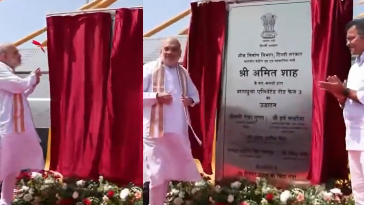 Amit Shah Opens Long-Delayed Barapullah Phase-3 Corridor in Delhi | Photo Credit: https://x.com/ANI/
