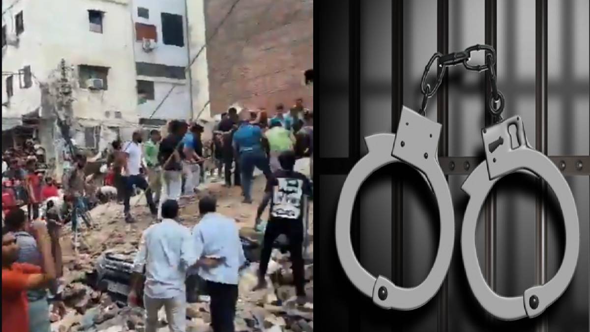 Satya Niketan Building Collapse: Alleged Owner Hariram Held | Photo Credit: http://x.com/ravindraJourno