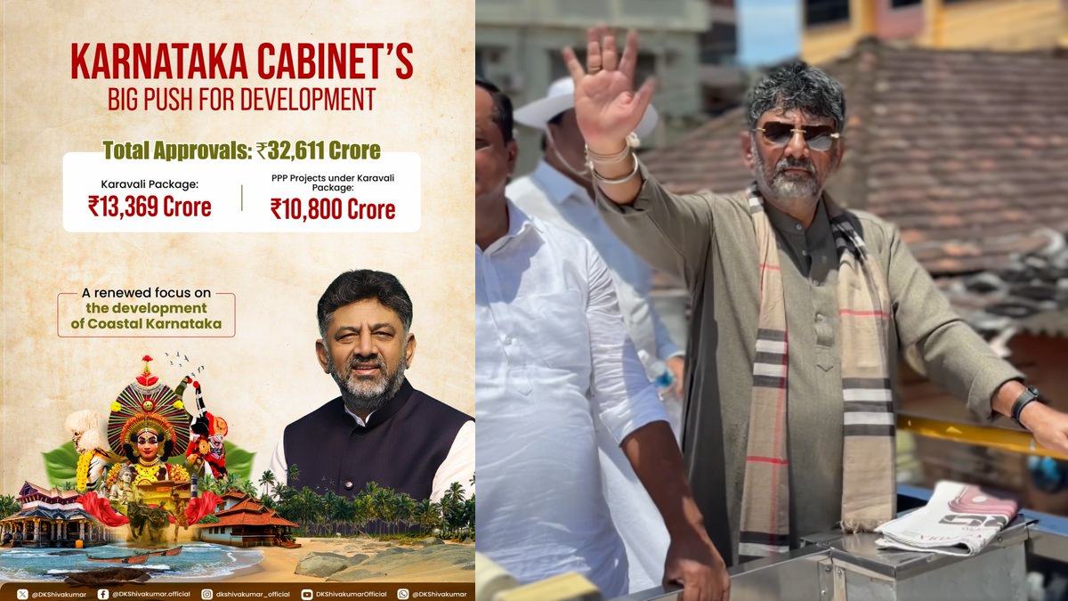 Karnataka Cabinet Approves ₹16,000 Crore Coastal Development Package | Photo Credit: https://x.com/DKShivakumar
