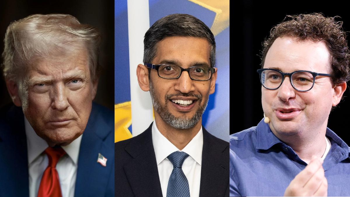 Trump Calls Sundar Pichai ‘Monster’ At White House AI Meeting, Tells Anthropic CEO Dario Amodei To ‘Be Careful’