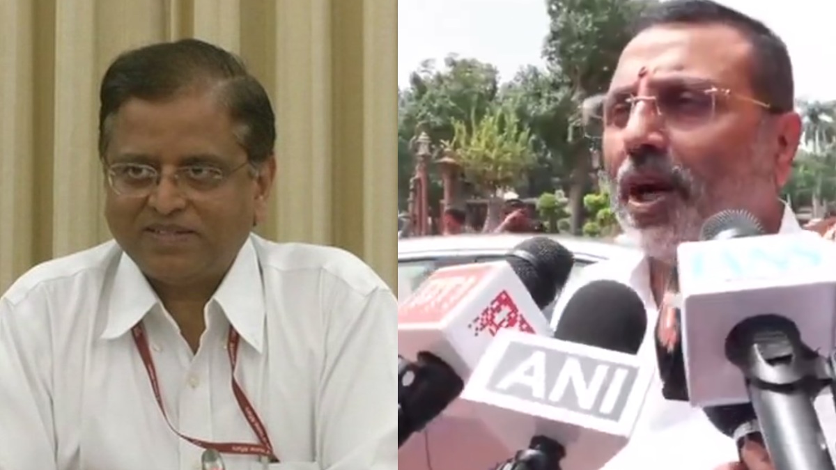 Nishikant Dubey vs Subhash Garg: ₹2 Crore Defamation Case Over GDP Row and 2018 Claims | Photo Credit: https://x.com/ANI/