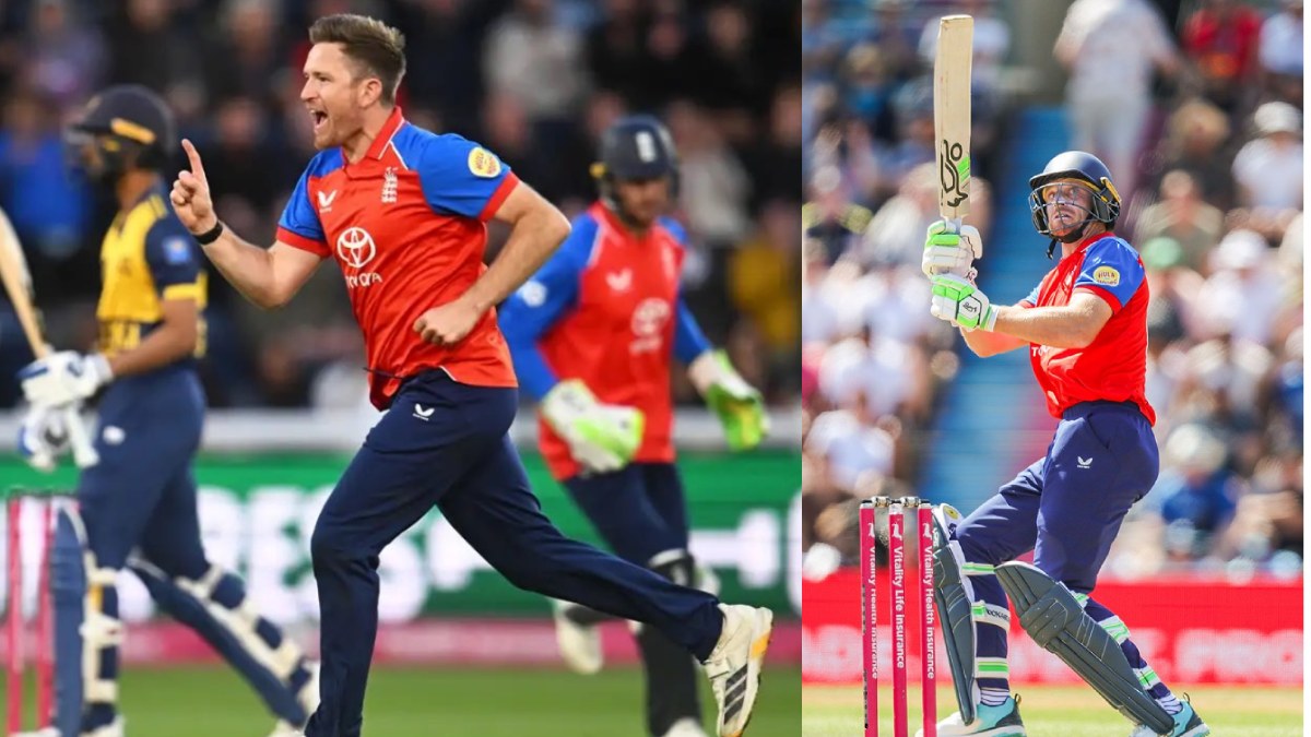 Sri Lanka Crumble as England | Photo Credit: https://x.com/TheBarmyArmy/   |   https://x.com/ani_digital/