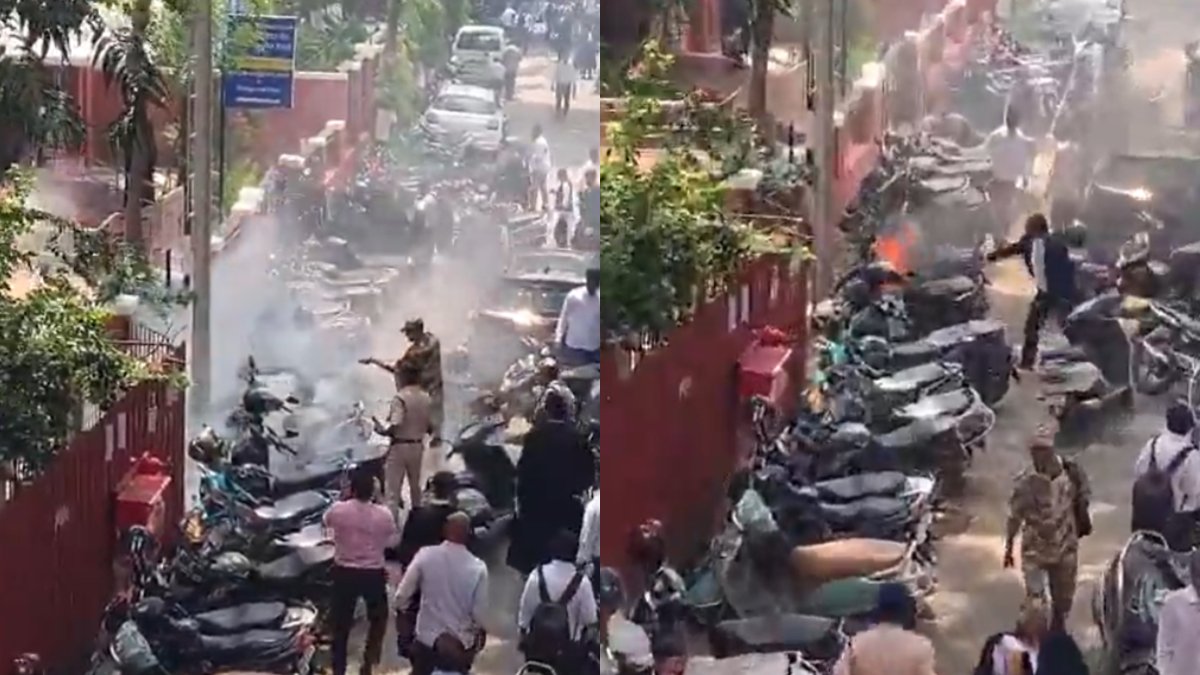 Scooter Catches Fire at Madras High Court, Alert CISF Personnel Avert Major Mishap