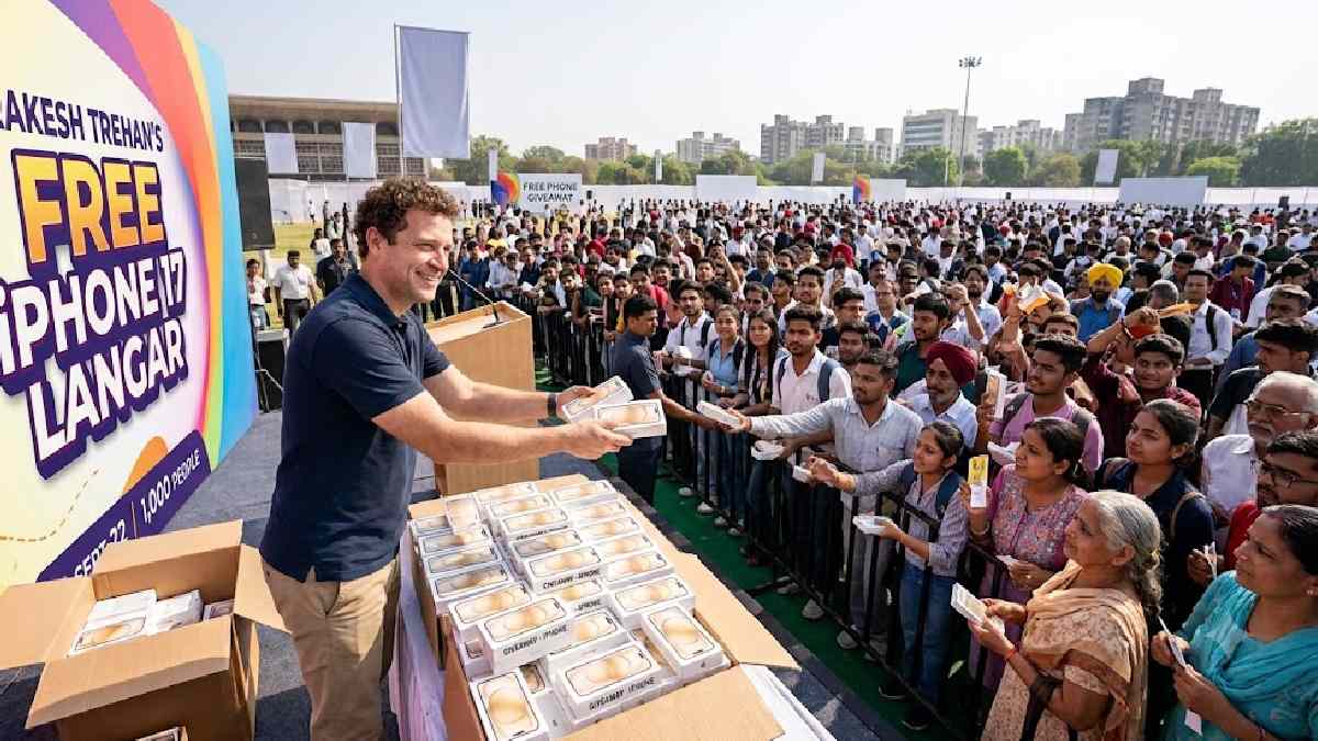 Rakesh Trehan Free iPhone 17 Giveaway on September 22 | Photo Credit: AI