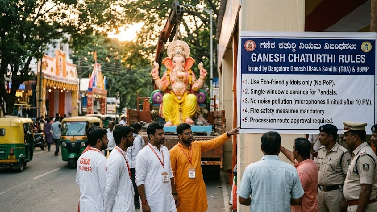 ಗಣೇಶ ಹಬ್ಬಕ್ಕೆ GBA ಹೊಸ ನಿಯಮ-ಥರ್ಮಾಕೋಲ್, ರಾಸಾಯನಿಕ ಬಣ್ಣ ಬಳಕೆ ಮಾಡಿದ್ರೆ ಕ್ರಮ!!