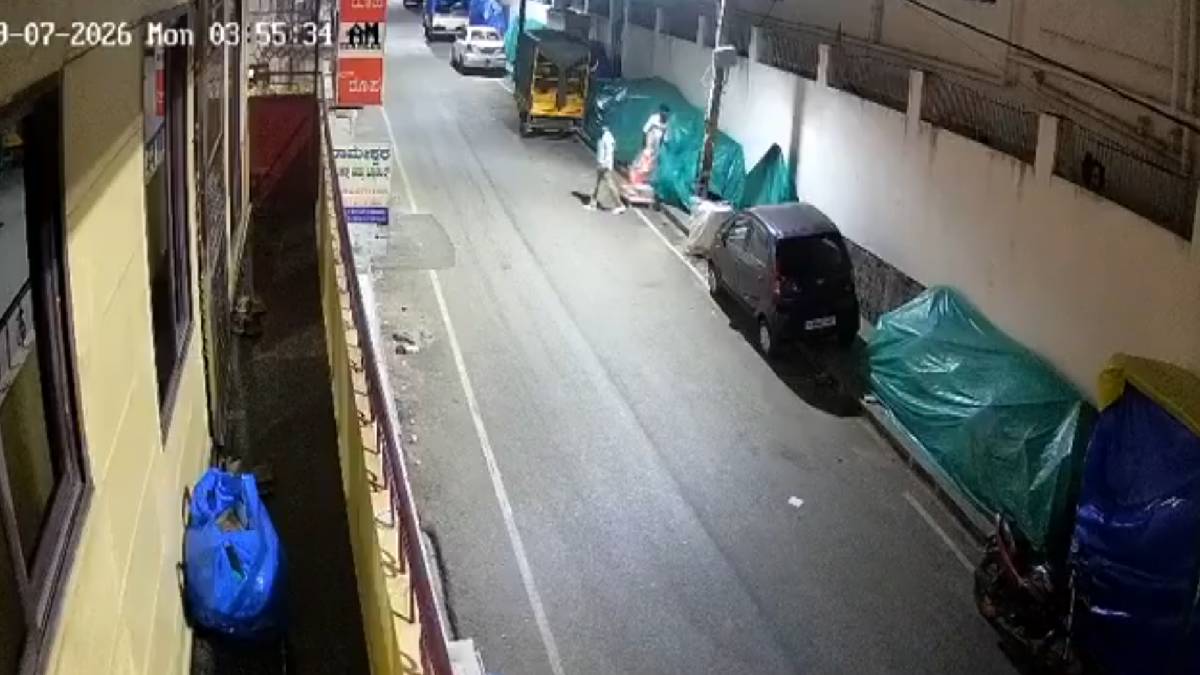 Bengaluru Ganesha Idol Theft: Four Men Caught on CCTV in Dasarahalli | Photo Credit: https://x.com/HateDetectors