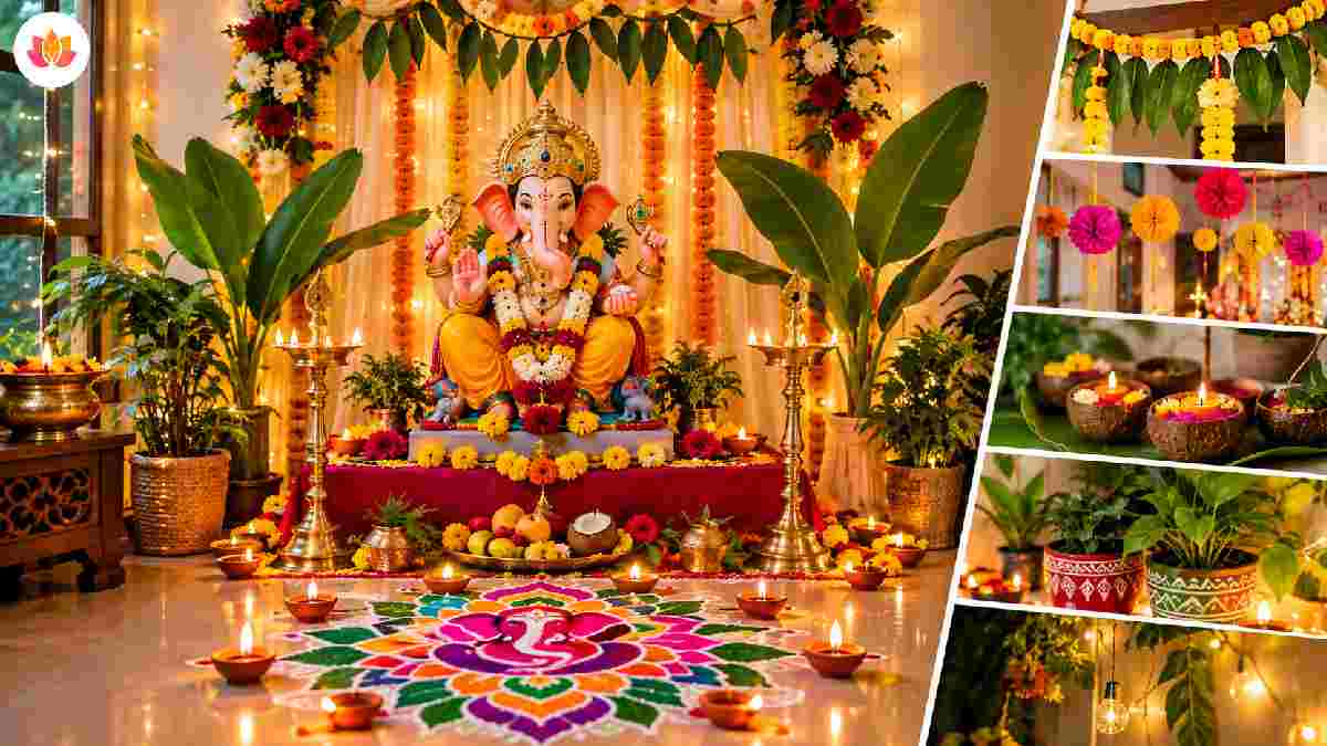 ಗಣೇಶನನ್ನು ಮನೆಗೆ ಬರಮಾಡಿಕೊಳ್ಳುವ ಮುನ್ನ ಈ ಅಲಂಕಾರ ನೋಡಿ | Photo Credit: AI
