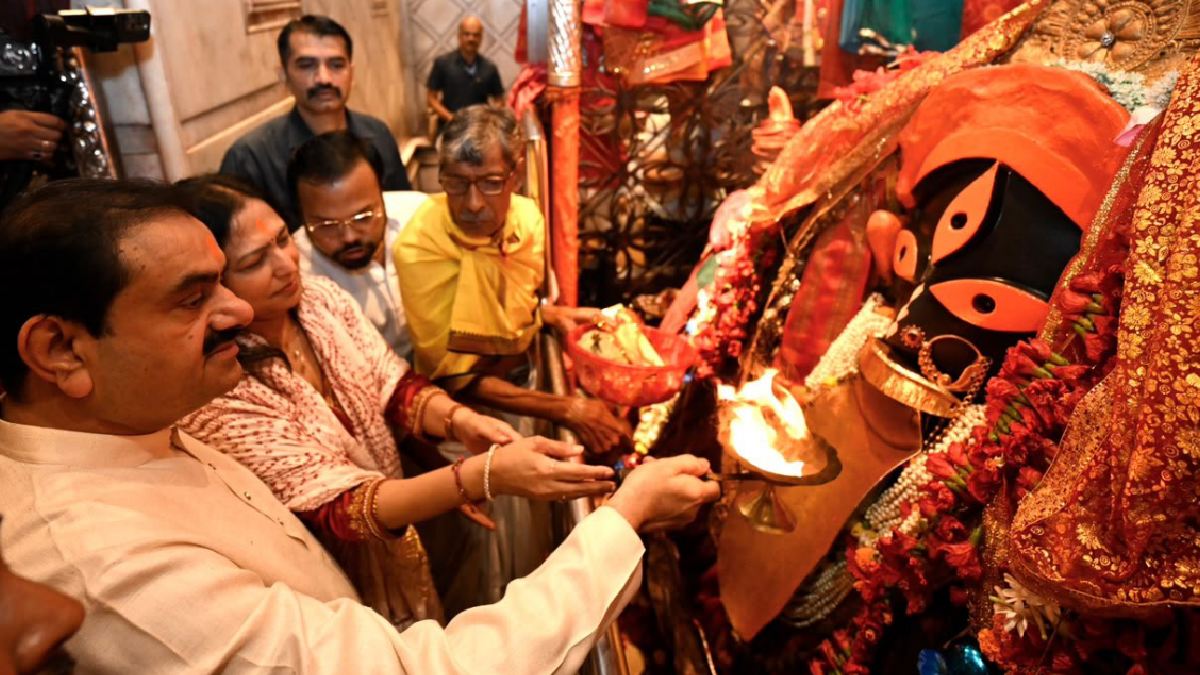 Gautam Adani Offers Prayers At Kolkata’s Kalighat Temple Ahead Of Major Healthcare Event