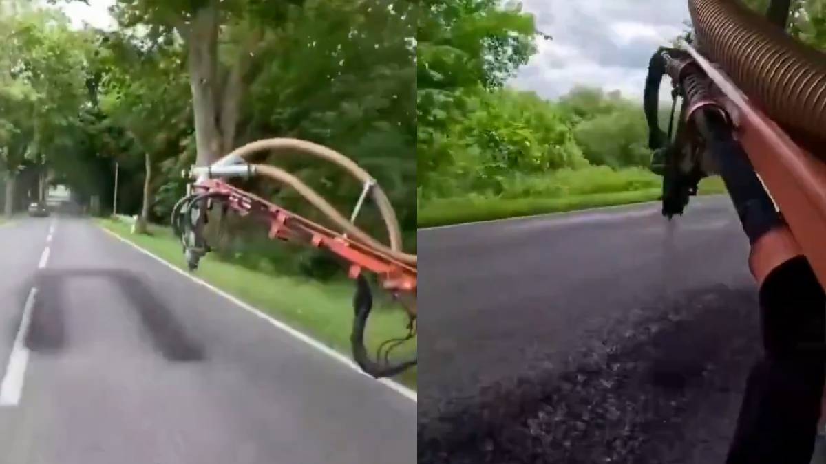 This German Road Machine Can Fix Potholes in Minutes With Minimal Impact