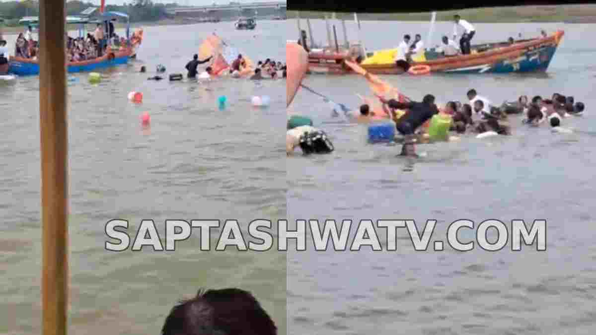 Gujarat Boat Capsizes: Child Missing After Boat Carrying Devotees Overturns in Valsad