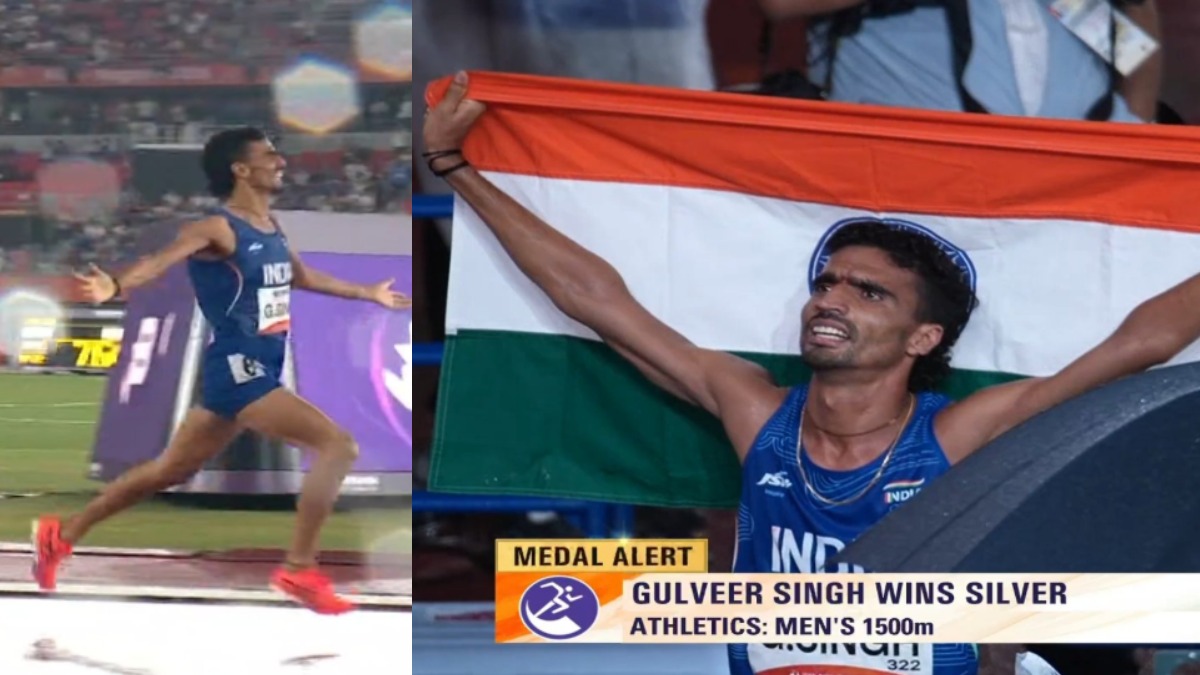 Gulveer Singh Wins 1500m Silver at Asian Games 2026, Adds Second Medal to His Tally