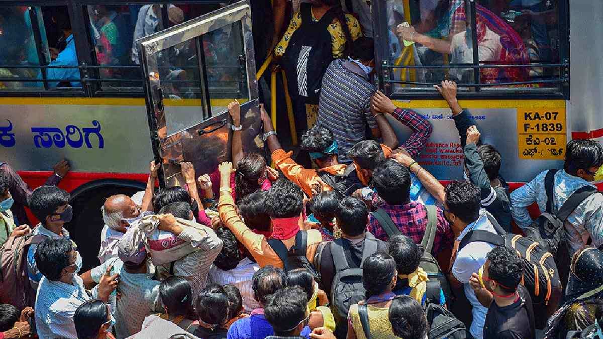Private Bus Fares Surge as People Head Home