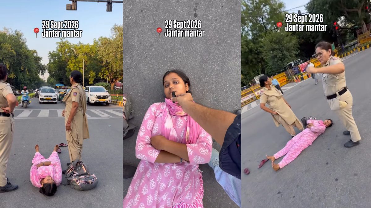 ‘I Want to Hug CM Vijay’: Woman Lies on Delhi Road | Photo Credit: https://www.instagram.com/syedqamarali74/