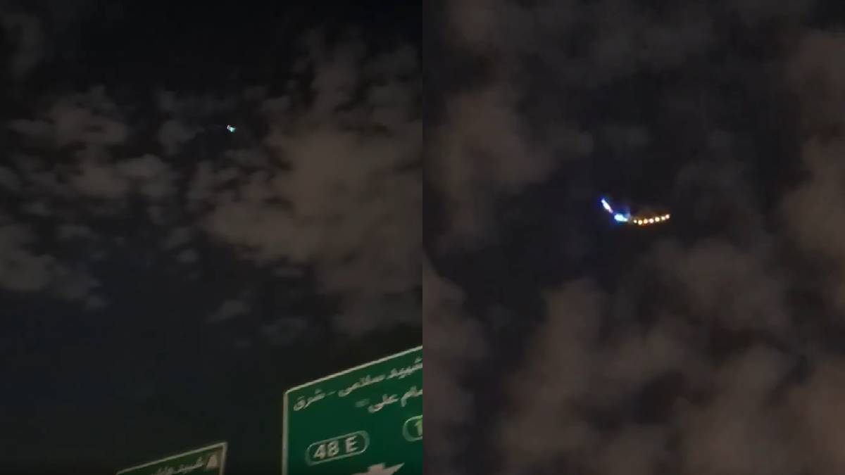 UFO Over Tehran? Viral Video Shows Mysterious Lights in Iran’s Sky, Sparks Online Panic and Speculation