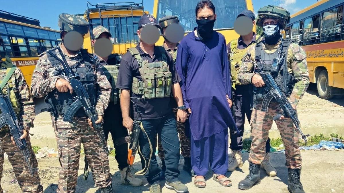 Major Security Operation in J&K: Police and Forces Apprehend Man Linked to Alleged Hizbul Module