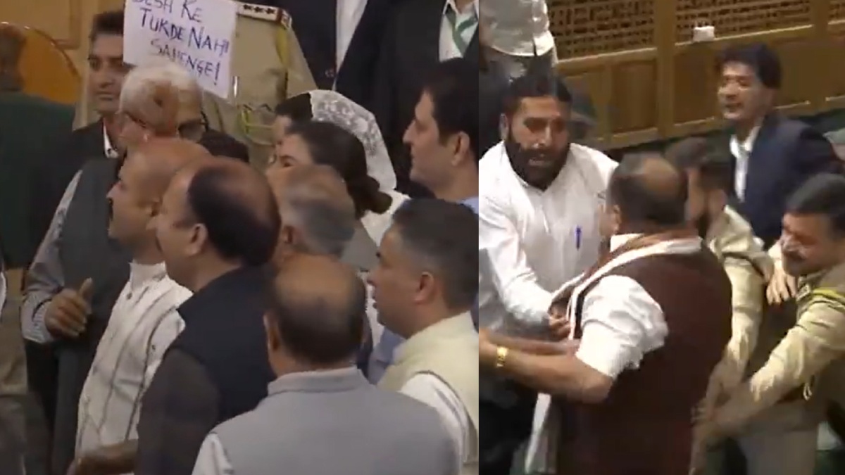J&K Assembly Adjourned for 30 Minutes After BJP Slogans and Uproar