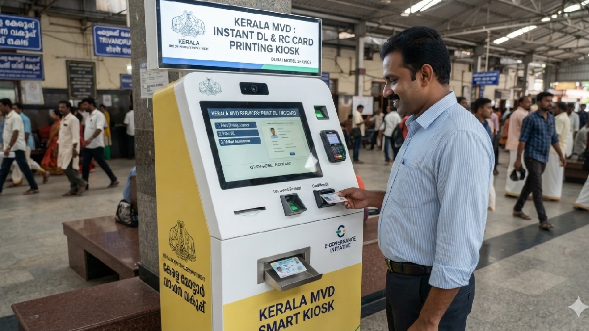 Kerala MVD To Launch Dubai-Style High-Tech Kiosks For Instant DL, RC Card Printing