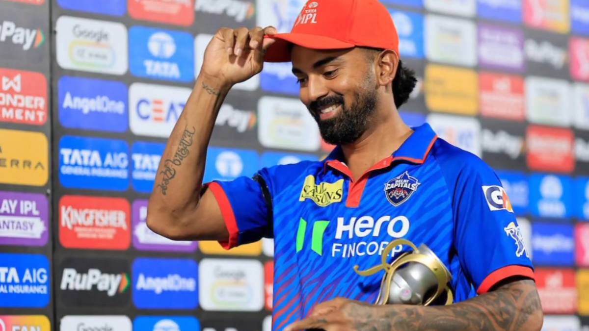 ಡೆಲ್ಲಿ ಕ್ಯಾಪಿಟಲ್ಸ್ ಜರ್ಸಿಯಲ್ಲಿ ಕೆಎಲ್ ರಾಹುಲ್ | Photo Credit: https://x.com/Cricket_CMM